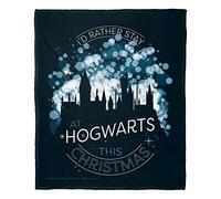 Northwest Manta de Seda de Harry Potter, 50 x 60 Pulgadas, Hogwarts This Christmas
