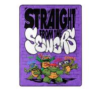 Northwest Manta de Tacto de Seda de Las Tortugas Ninja Mutantes Adolescentes, 46 x 60 Pulgadas, Directamente de alcantarillas