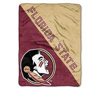 Northwest NCAA Florida State Seminoles NCAA Halftone 46 "por 60 Micro Manta de Tejido Raschel, Granate, 46" x 60 "