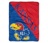 Northwest NCAA Kansas Jayhawks NCAA Halftone 46 "por 60 Micro Manta de Tejido Raschel, carmesí, 46" x 60 "
