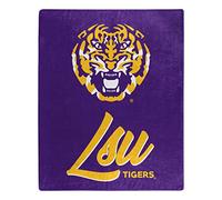 Northwest NCAA LSU Tigers Raschel - Manta Unisex para Adultos, 50 x 60 Pulgadas, Signature