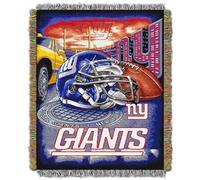 Northwest NFL - Manta de acrílico para tapicería, Mujer Infantil Unisex Hombre, NFL051010081RET, New York Giants, 48 X 60