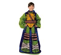 NORTHWEST Nickelodeon's Teenage Mutant Ninja Turtles Manta cómoda para Adultos con Mangas, 100% poliéster, Multicolor, Junior