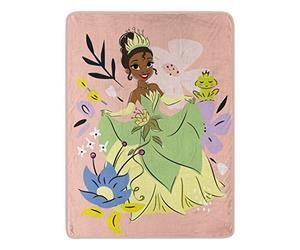 Northwest Princess and The Frog Micro Raschel - Manta de 46 x 60 Pulgadas, Tiana floreciente