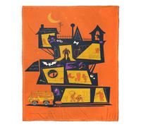 Northwest Scooby Doo - Manta de seda con tacto de 50.0 x 59.8 in, casa encantada