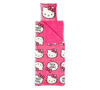 Northwest Silk Touch Slumber Bag Hello Kitty-Saco de Dormir Sherpa con Tacto de Seda, Unisex Adulto, Orgullo Rosa, 27" x 56"