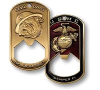 Northwest Territorial Mint - Abridor de botellas con etiqueta de perro del Cuerpo de Marines de EE. UU