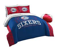 Northwest The Company NBA - Juego de edredón Reversible y 2 Fundas de Almohada con Emblema de Equipo de la NBA - 1NBA/84900/0020/AMZ, Full/Queen Size, Rojo