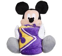 Northwest The Company NCAA LSU Tigers - Juego de almohada abrazadora y manta de tacto de seda, 40 x 50 pulgadas, Mickey Mouse