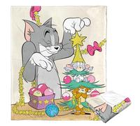 Northwest Tom & Jerry Manta de Tacto de Seda, 50 x 60 Pulgadas, árbol de ratón