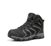 NORTIV 8 Botas de Montaña Zapatos de Senderismo Hombres Zapatillas Trekking Impermeables Ligeros al Aire Libre Negro Oscuro 160448_M-E Talla 43 (EUR)