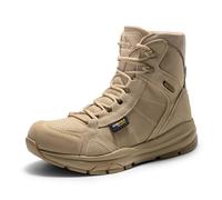 NORTIV 8 Botas de trabajo tácticas militares ligeras para hombre al aire última intervensión y transpirables, botas de combate, arena, 42 EU