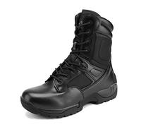 NORTIV 8 Botas de Trabajo Tácticas Militares para Hombre Senderismo Motocicleta Botas Combate Negro Response Talla 41.5EU/8.5US