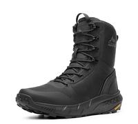 NORTIV 8 Botas Militares Ligeras Botas Policiales Tácticas de Seguridad Hombre Transpirable Botas de Combate Mediana Caña Antideslizantes,Size 43,Negro,NMUMMT2507