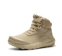 NORTIV 8 Botas Militares Ligeras Hombre Botas Tácticas de Seguridad Impermeables Botas Transpirable de Combate Policiales Antideslizantes,Size 46,Arena,SNMT246M