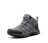 NORTIV 8 Zapatos de Senderismo Impermeables Botas de Montaña Mujer Zapatillas Trekking Caza Antideslizante Ligeros al Aire Libre,Size 39,Gris Oscuro-Ante,SNHB2212W