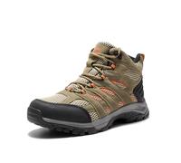 NORTIV 8 Zapatos de Senderismo Impermeables Botas de Montaña Mujer Zapatillas Trekking Caza Antideslizante Ligeros al Aire Libre,Size 38.5,Marrón/Naranja,SNHB2212W