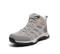 NORTIV 8 Zapatos de Senderismo Impermeables Botas de Montaña Mujer Zapatillas Trekking Caza Antideslizante Ligeros al Aire Libre,Size 41,Gris Claro,SNHB2212W