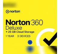 Norton 360 Deluxe + 25 GB Cloud Storage (1 Year / 3 Devices) Key - EU