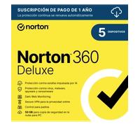 Norton 360 Deluxe | 5 dispositivos | 1 año