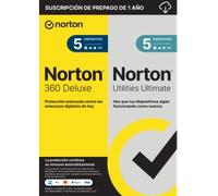 Norton 360 Deluxe con Norton Utilities Ultimate | 5 Dispositivos | 1 Año