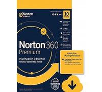 Norton 360 Premium + 75 GB Cloud Storage - (10 Devices, 1 Year) - NortonLifeLock Key EUROPE