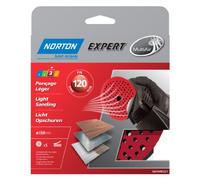 Norton 66254482521 MultiAir - Discos abrasivos autoadhesivos para lijadora (5 unidades, 150 mm de diámetro, grano 120)