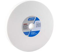NORTON Abrasives - St. Gobain Premium Alundum 38A (07660788283) - Rueda de banco y pedestal tipo 01, abrasivo de óxido de aluminio muy fino, eje de 1 pulgada, diámetro de 8 pulgadas x 1 pulgada de