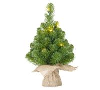 Norton Árbol de Navidad artificial de 45 cm con 10 luces