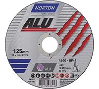 Norton Disco de corte de aluminio recto 125 x 1,0 mm