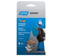 Norton Expert - Juego de 5 hojas de lija perforadas (autoadhesivas, 102 x 152 mm, grano 40)