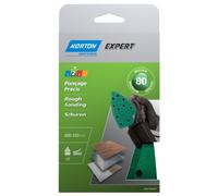 Norton Expert - Juego de 5 hojas de lija perforadas (autoadhesivas, 102 x 152 mm, grano 80)