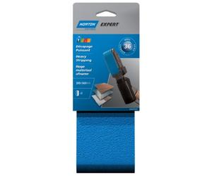Norton Expert - Lote de bandas de lija (2 unidades, 100 x 560, grano 36)