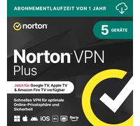 Norton VPN Plus [5 dispositivos - 1 año] (en inglés)
