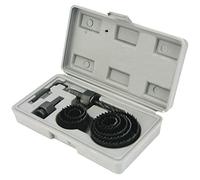 NORTOOLS 11 piezas juego de orificios de corte de acero al carbono de con caja fuerte