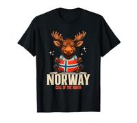 Noruega Alce Escandinavo Bonito Viaje Cultura Fauna Salvaje Camiseta