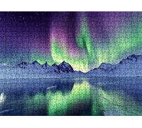 Noruega Aurora Puzzle 6000 Piezas Adultos, Rompecabezas con Letras en la Parte Posterior - Piezas Que Encajan Perfectamente, Reto de Concentración, Regalo para Mujer y Decor, 179.5 x 105.5 cm w0-690