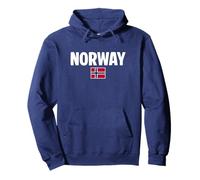 Noruega Bandera Noruega Sudadera con Capucha