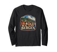 Noruega Bergen Souvenir Bergen Manga Larga