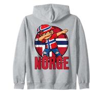 Noruega Dabbing Boy Bandera Noruega Sudadera con Capucha