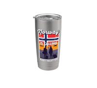 Noruega está llamando y debo ir de viaje por Noruega Vaso térmico de acero inoxidable de doble pared