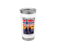 Noruega está llamando y debo ir de viaje por Noruega Vaso térmico de acero inoxidable de doble pared
