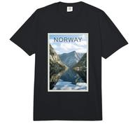 Noruega Fjord Reflection Travel Adventure Lovers Souvenir Comfort Colors Adult Heavyweight T-Shirt