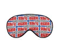 Noruega Flag18 Sleeping Eye Mask Eye Shade con correa ajustable Blindfold para viajes en avión