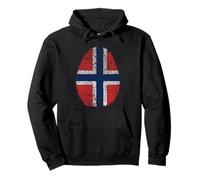 Noruega Huella Digital Sudadera con Capucha