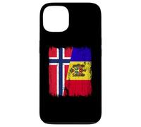 Noruega Moldavia Media Bandera Noruega Moldova Heritage Carcasa para iPhone 13
