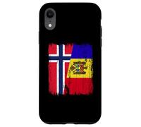 Noruega Moldavia Media Bandera Noruega Moldova Heritage Carcasa para iPhone XR