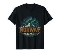Noruega Orgullo Norse Ship Noruego Vela Escandinavia Norge Camiseta
