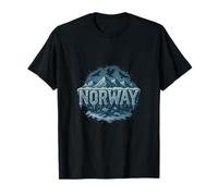 Noruega Orgullo Norse Ship Noruego Vela Escandinavia Norge Camiseta