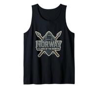 Noruega Orgullo Norse Ship Noruego Vela Escandinavia Norge Camiseta sin Mangas